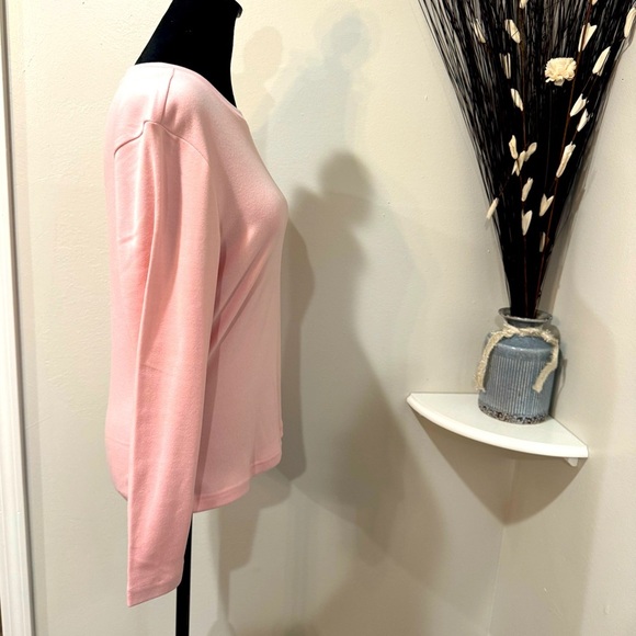 SHEIN Curve Long Sleeve PullOver Pink Top Size 0X NWOT - Picture 3 of 5